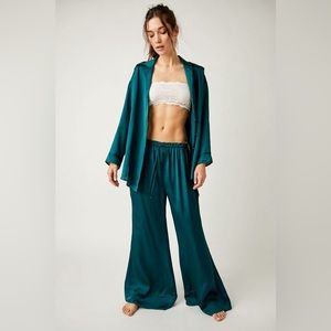 Free People Teal Pajama Set